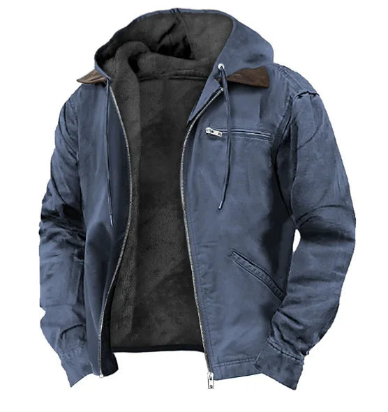 Men's Jacket New Fashion Casual Hooded Zipper Coat