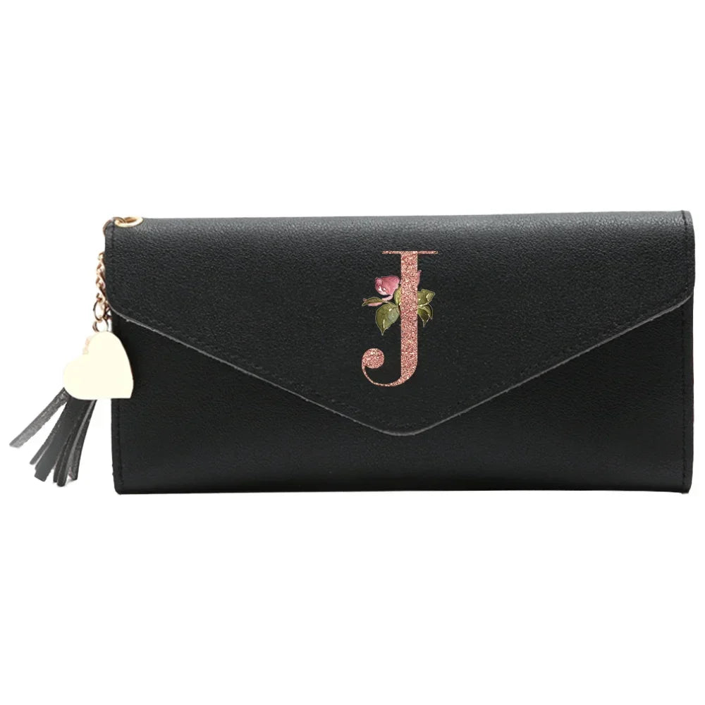 Wallet Black Small Leather Coin Purse Blocking Wallet