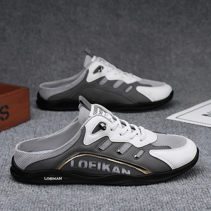 Men's plus size casual mesh slippers