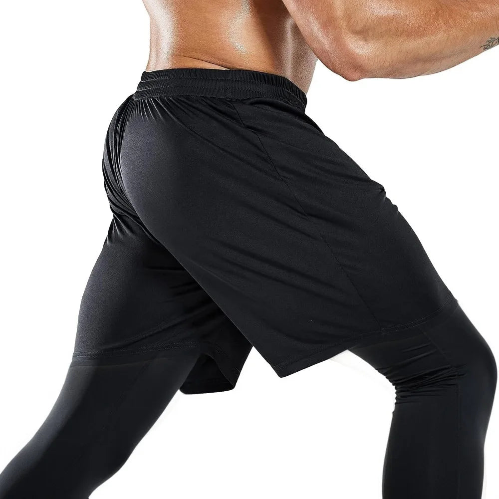 Men Training Athletic Pants Quick Dry Running Leggings