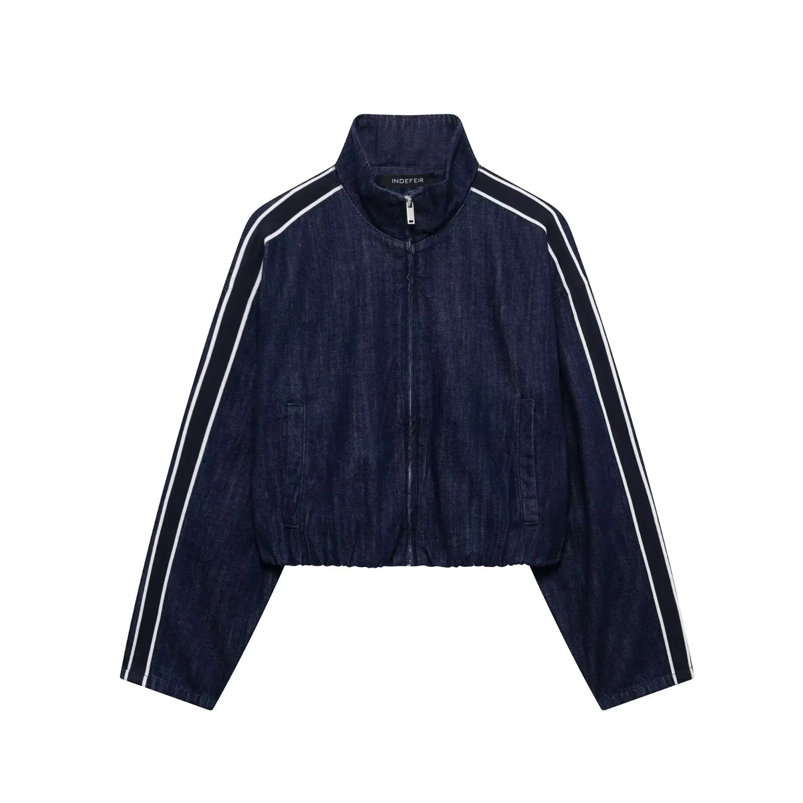 Women High Street Denim Set Side