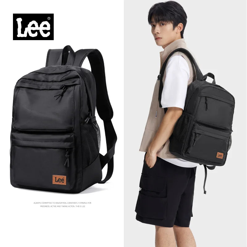 LEE Classics Black Unisex College Student School Bag