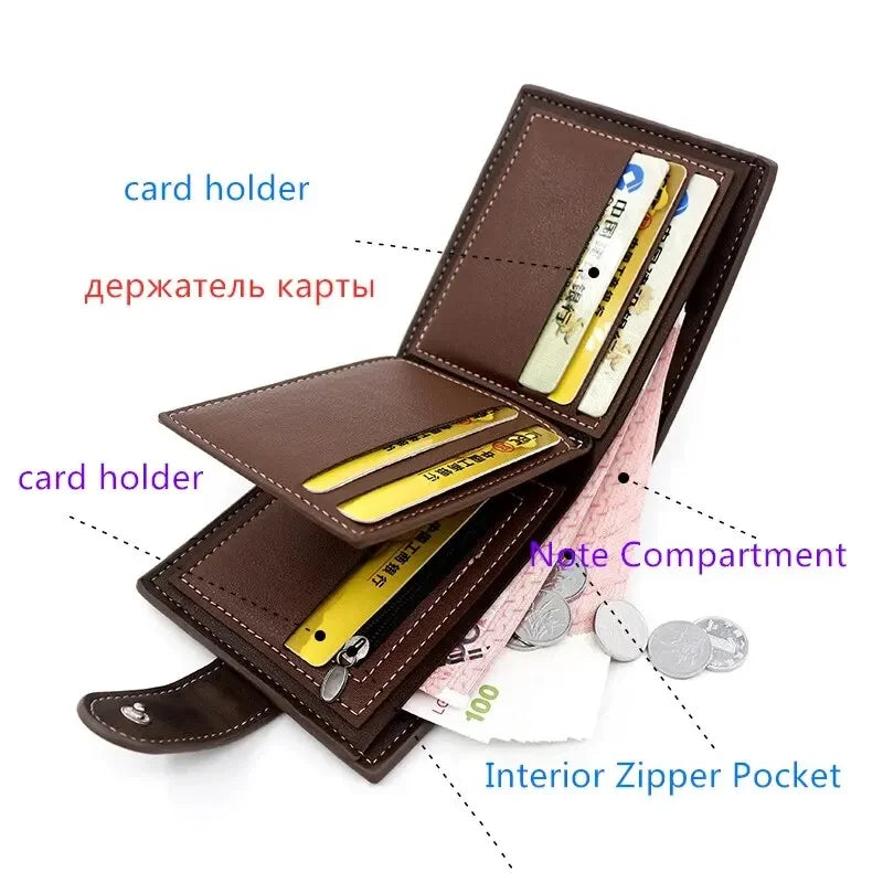 1PC PU Leather Men's Wallet
