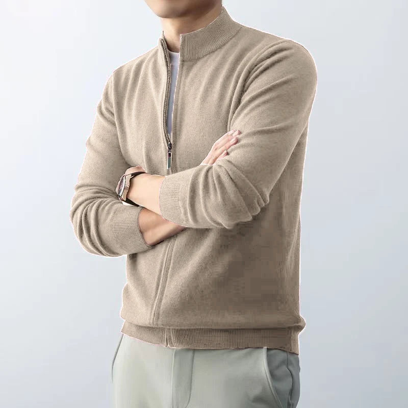 Animal Game Men's Zipper Cardigan Sweater Slim Fit Sweaters