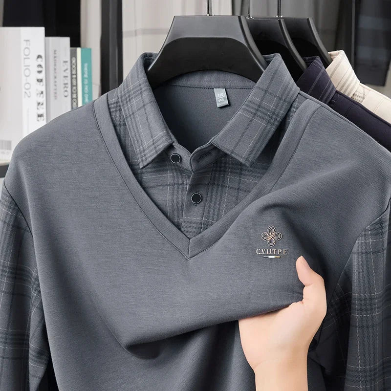 TFETTERS Long Sleeve Polo Shirt