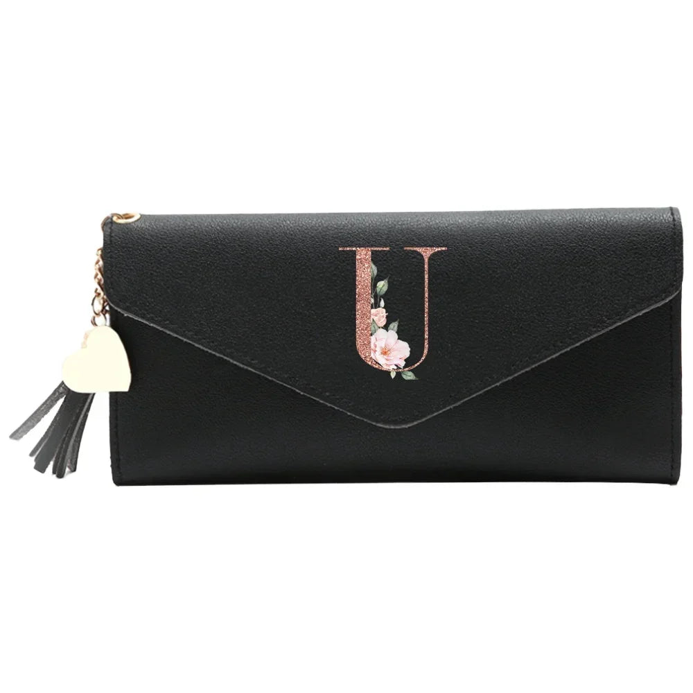 Wallet Black Small Leather Coin Purse Blocking Wallet