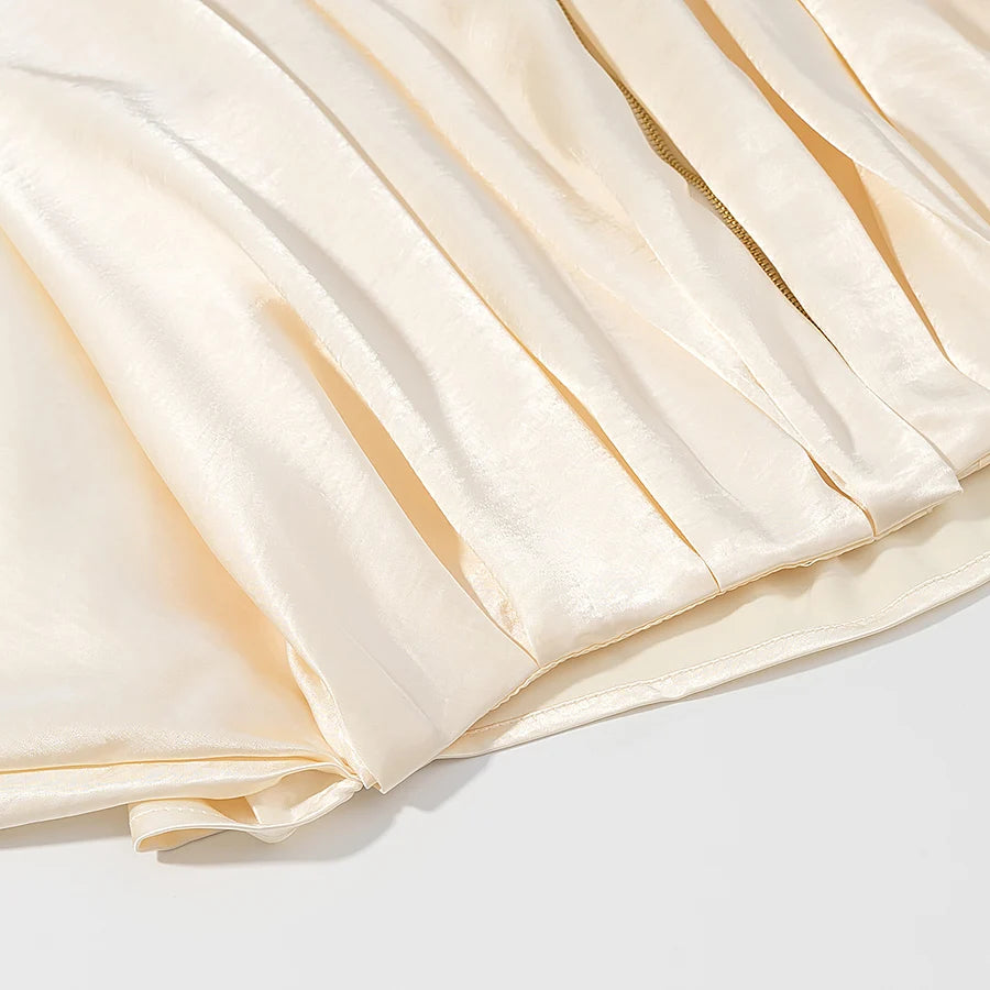 WOMAN Fashion European and American Summer New Product Silk Texture Pilot Jacket