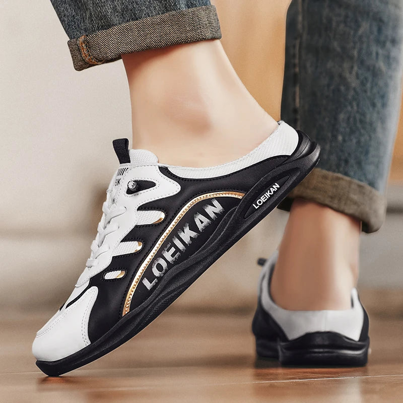 Men's plus size casual mesh slippers