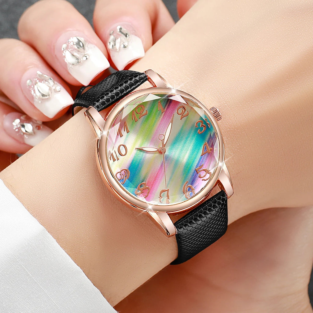Women Fashion Leather Strap Watch