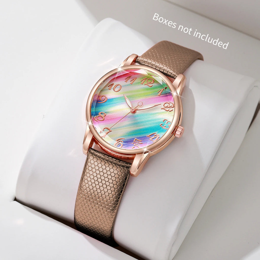 Women Fashion Leather Strap Watch