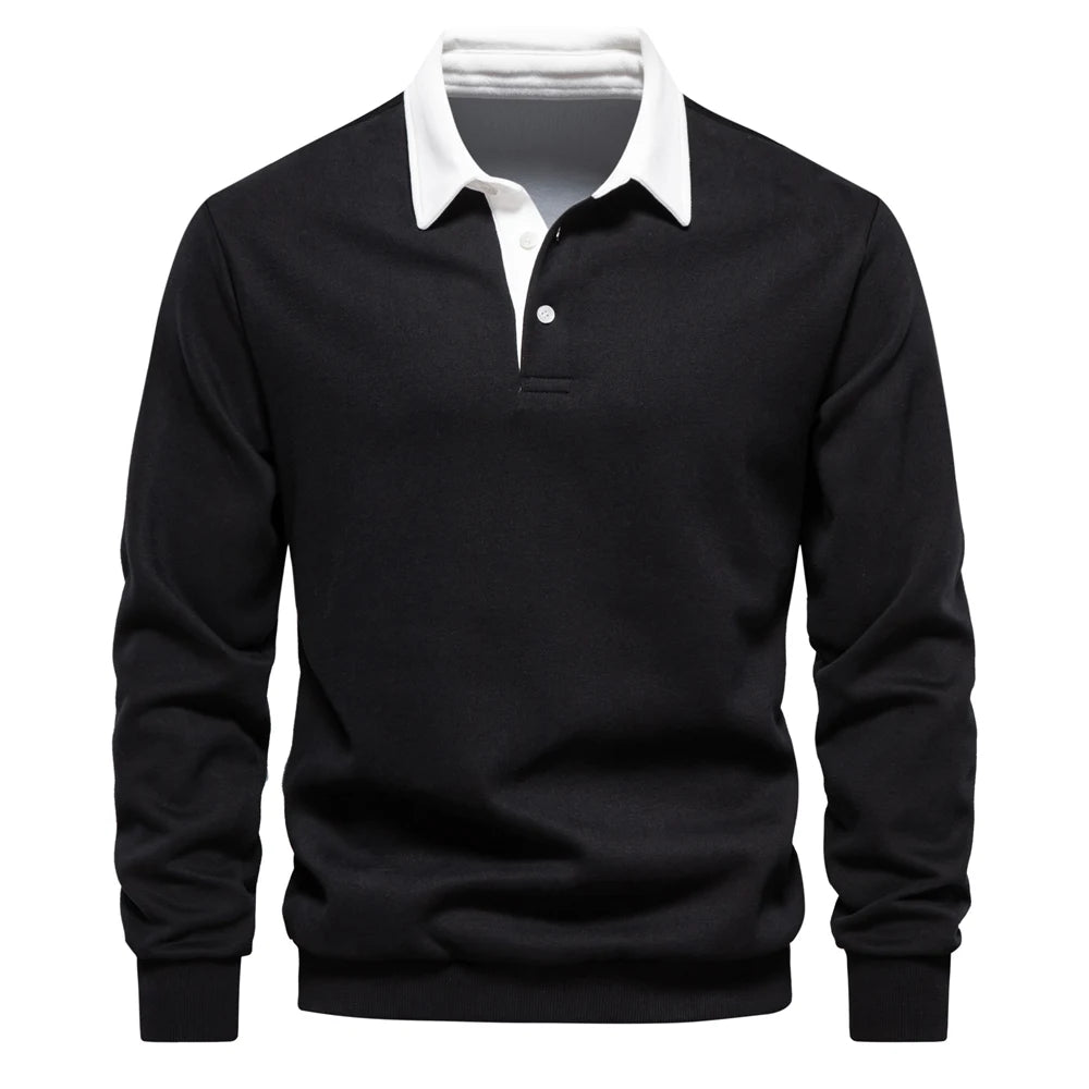 Fashion Design Polo Neck Sweatshirts for Men