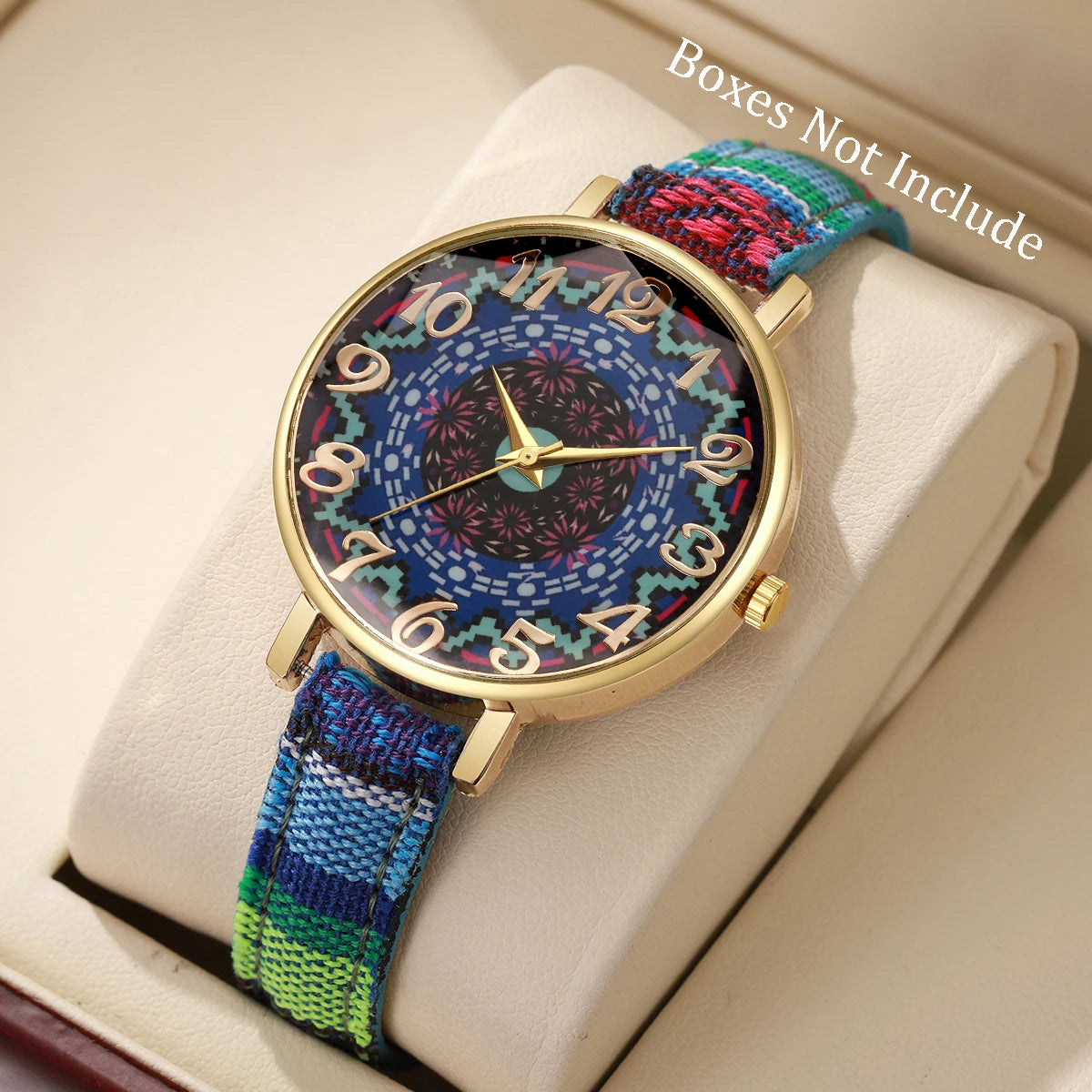 Fashion Women Leather Strap Quartz Wristwatch