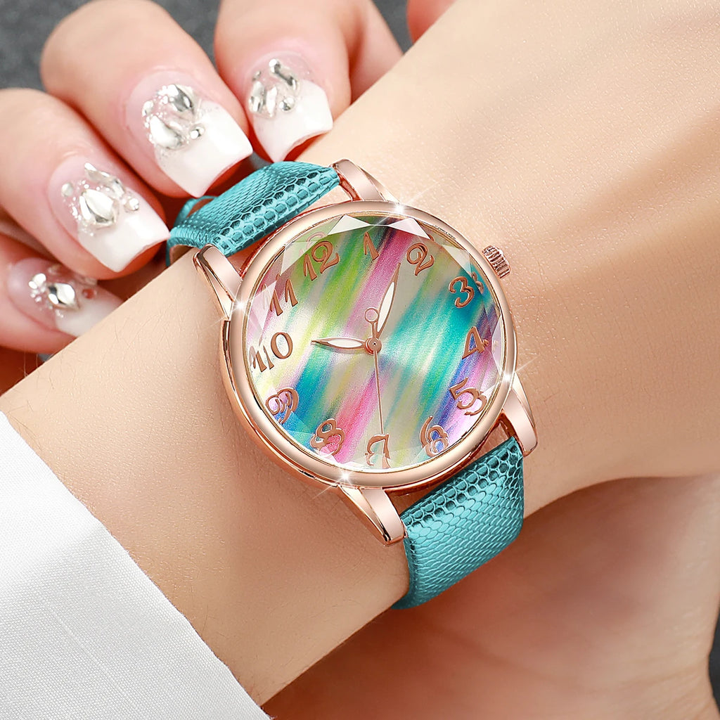 Women Fashion Leather Strap Watch