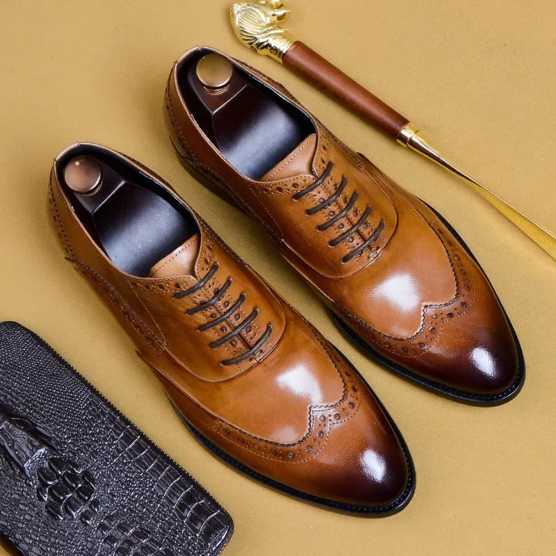 Classic Brogues Leather Shoes