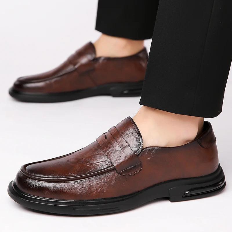 High Quality Fashionable Loafers Leather Men Business Formal Casual Leather Shoes