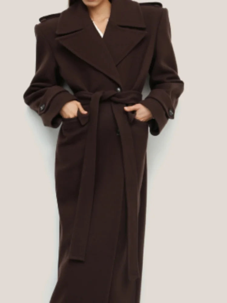 Women's Belt Long Trench Overcoats
