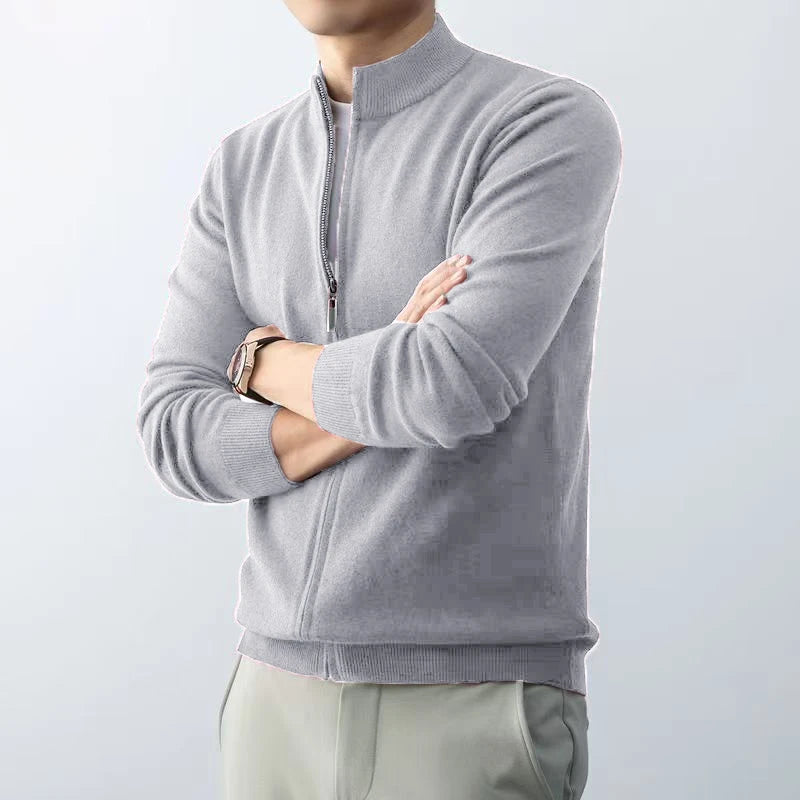 Animal Game Men's Zipper Cardigan Sweater Slim Fit Sweaters