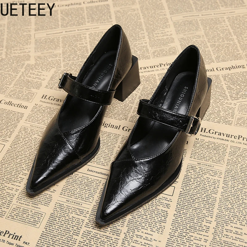 Designer Vintage Pointed-Toe Shoes