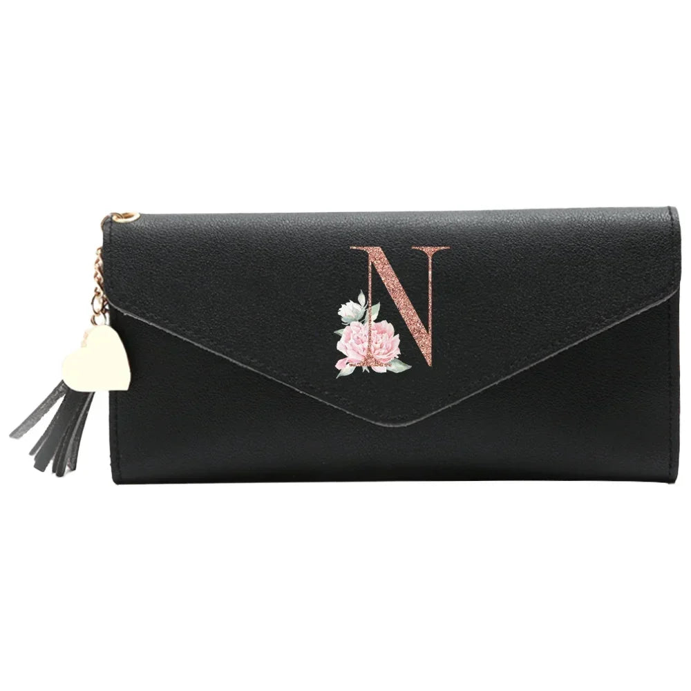 Wallet Black Small Leather Coin Purse Blocking Wallet