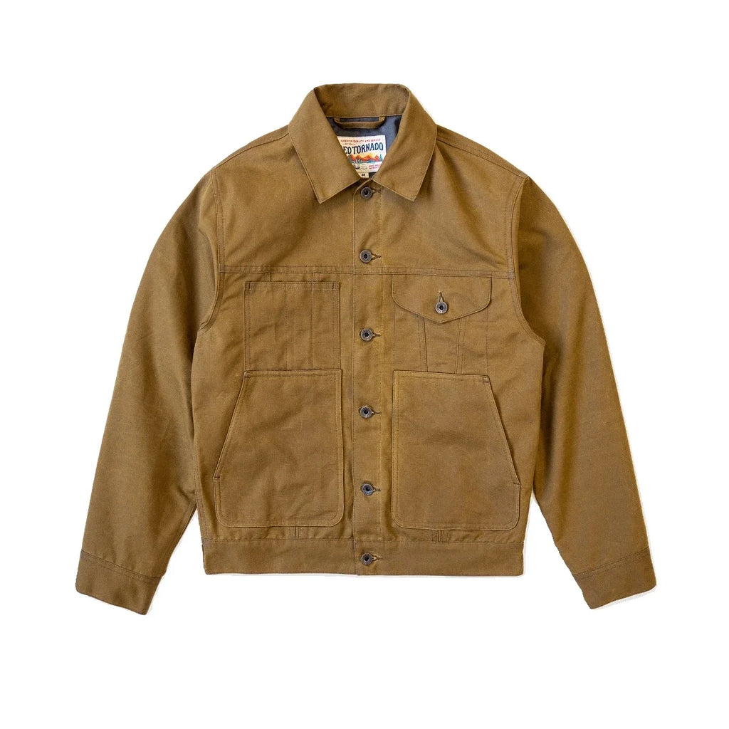 Red Tornado Waxed Canvas Cruiser Jacket