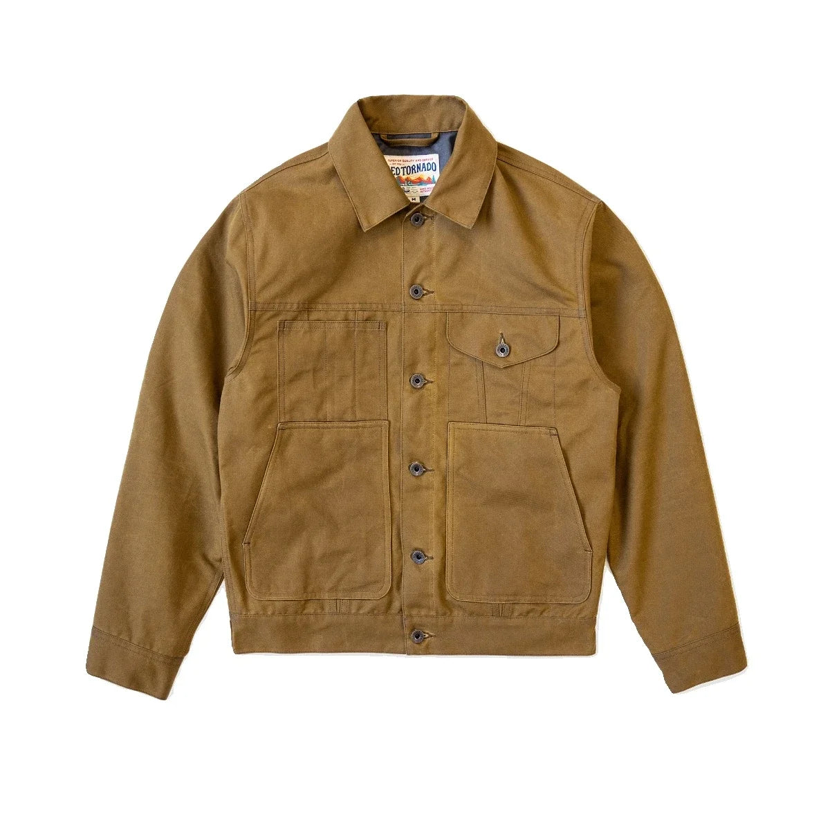 Red Tornado Waxed Canvas Cruiser Jacket