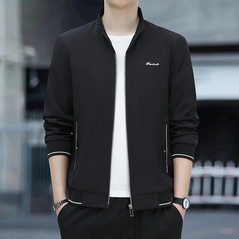 Spring Autumn New Men Lapel Jacket