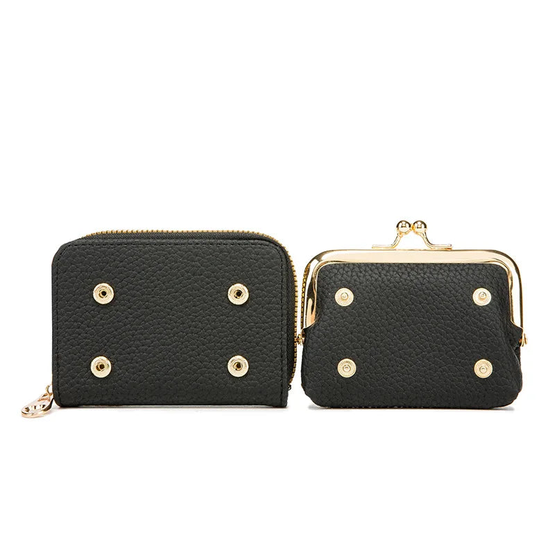 Women's PU Leather Short Wallet