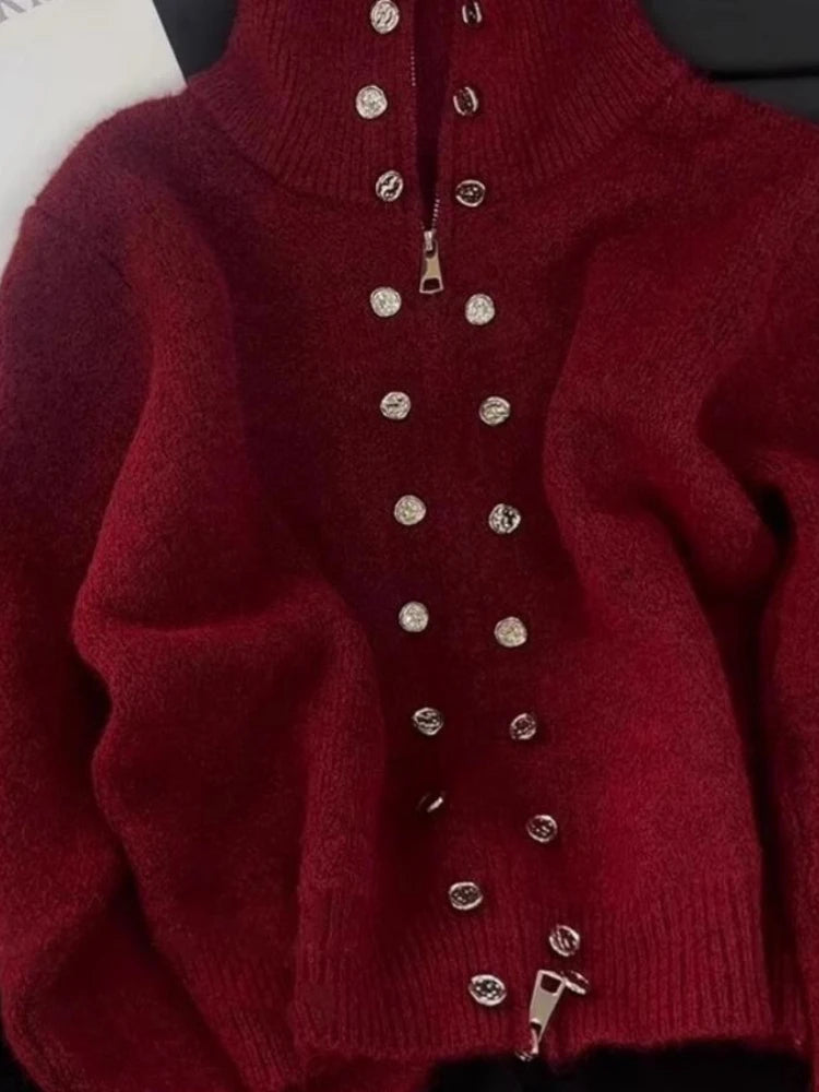 Luxury Fluffy Knitted Cardigan Sweater