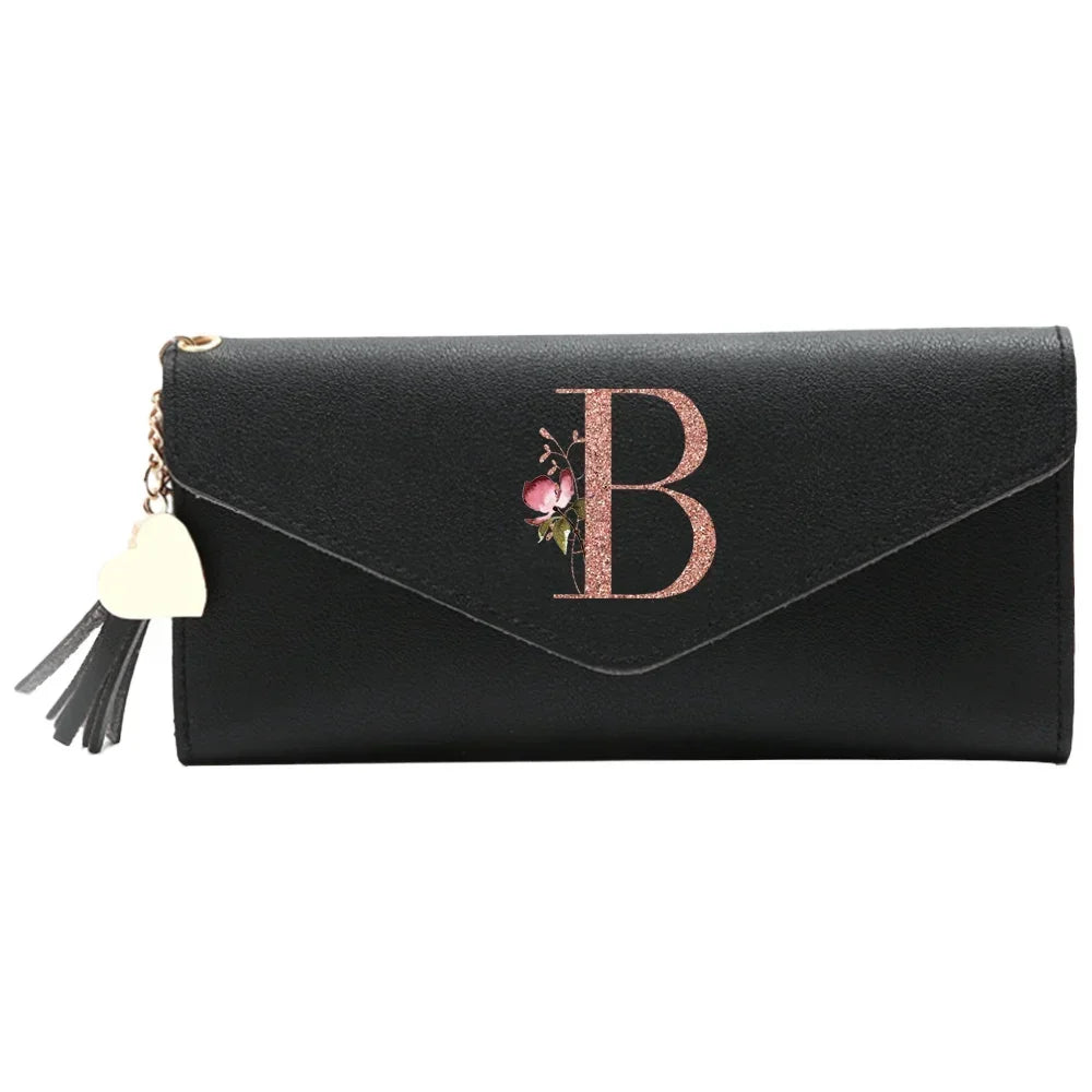 Wallet Black Small Leather Coin Purse Blocking Wallet