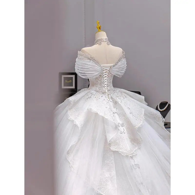 Customized Luxury Dubai Sweetheart Wedding Dresses