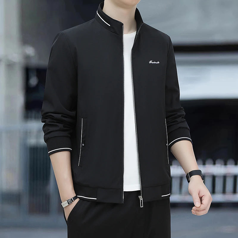 Spring Autumn New Men Lapel Jacket
