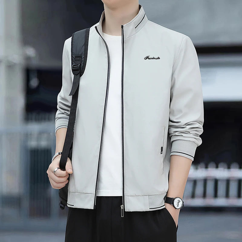 Spring Autumn New Men Lapel Jacket