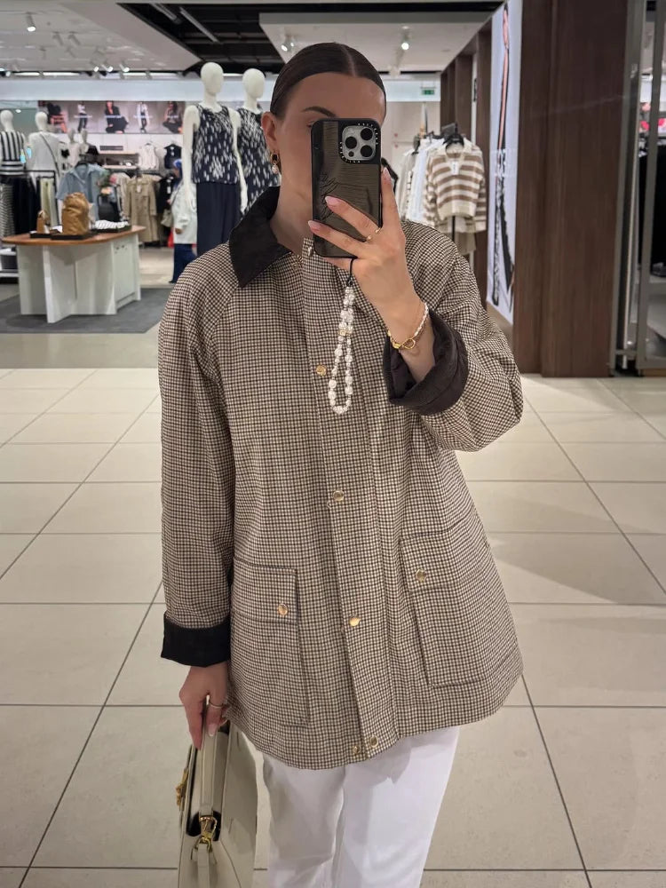 Casual Women Jacket Turn-down Collar Full Sleeve Single Breasted Female Jackets