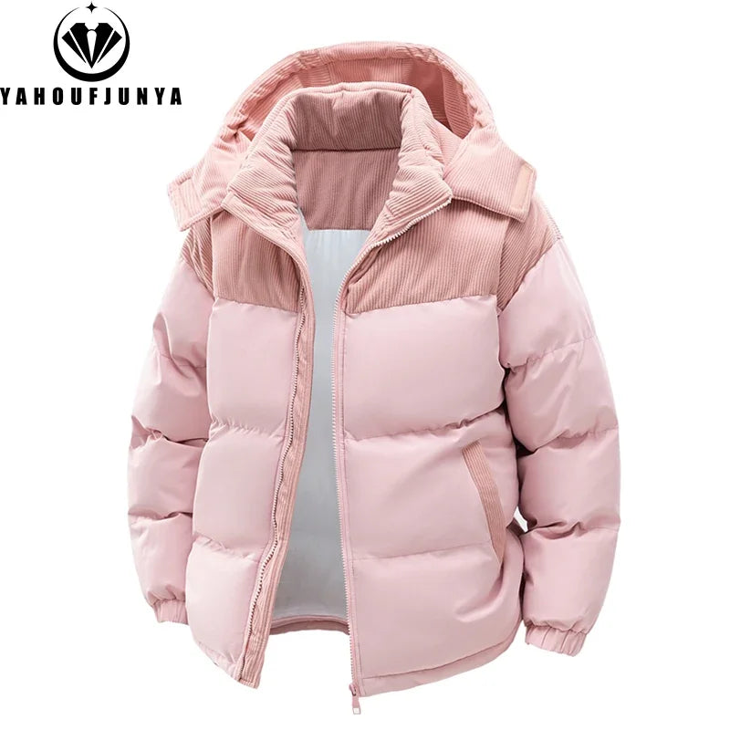 Autumn Winter Men Outdoor Removable Hooded Windbreak Jacket