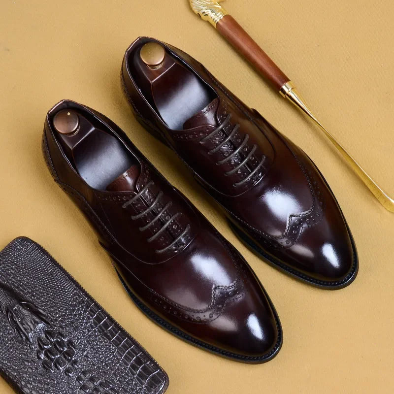 Classic Brogues Leather Shoes