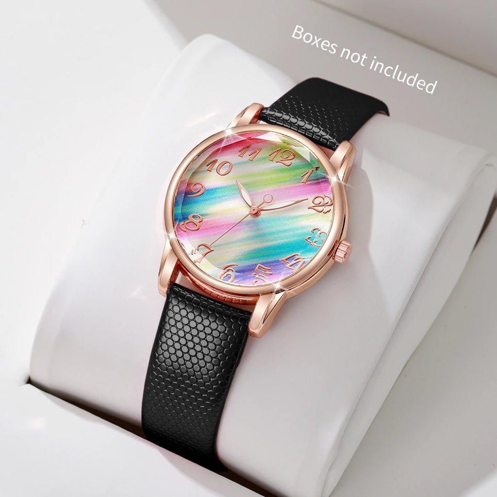 Women Fashion Leather Strap Watch