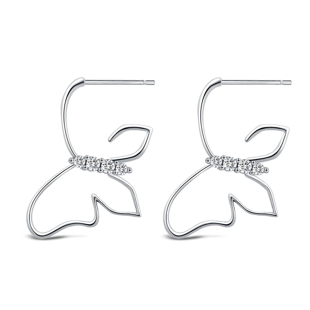 2025 Fashion Simple Hollow Cute Cat Stud Earrings
