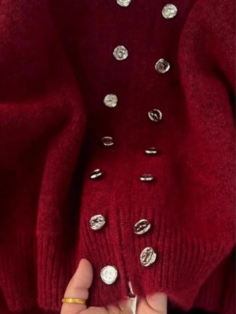 Luxury Fluffy Knitted Cardigan Sweater