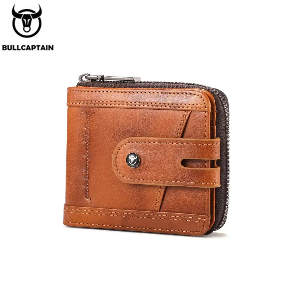 Genuine Leather Men's Bifold Wallet