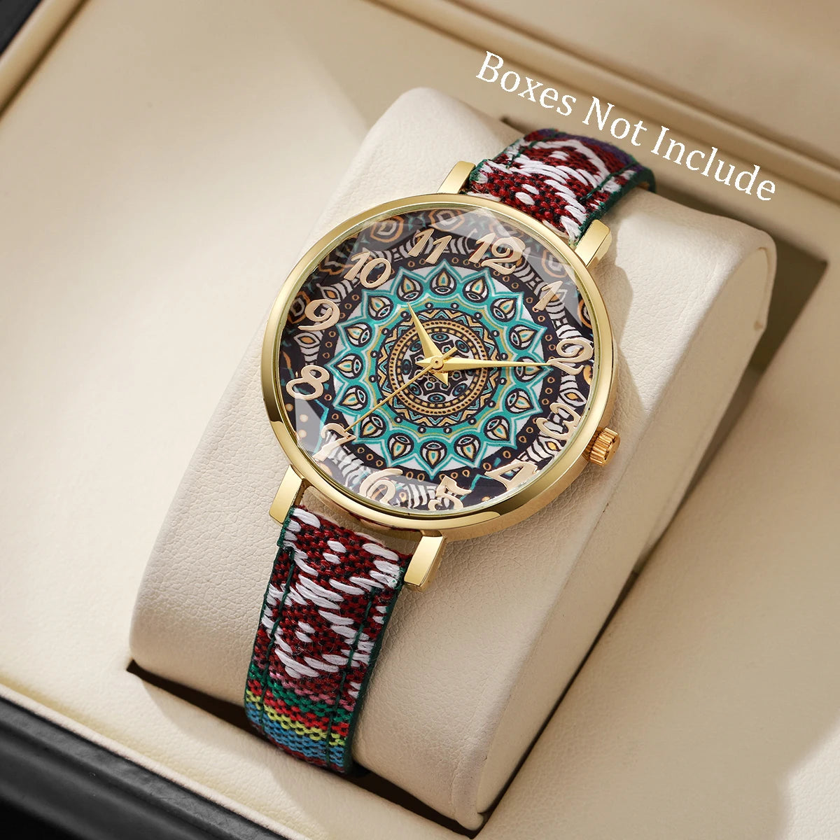 Fashion Women Leather Strap Quartz Wristwatch