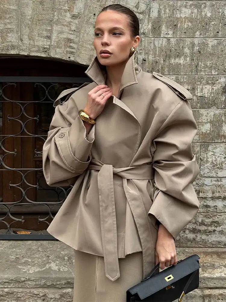 Women's Belt Long Trench Overcoats