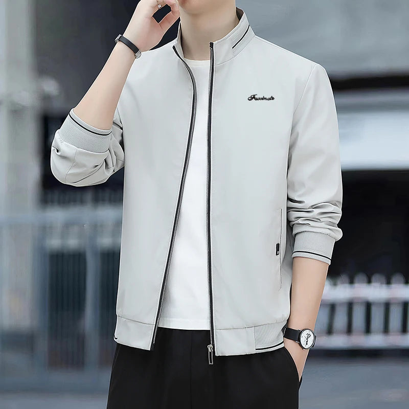 Spring Autumn New Men Lapel Jacket