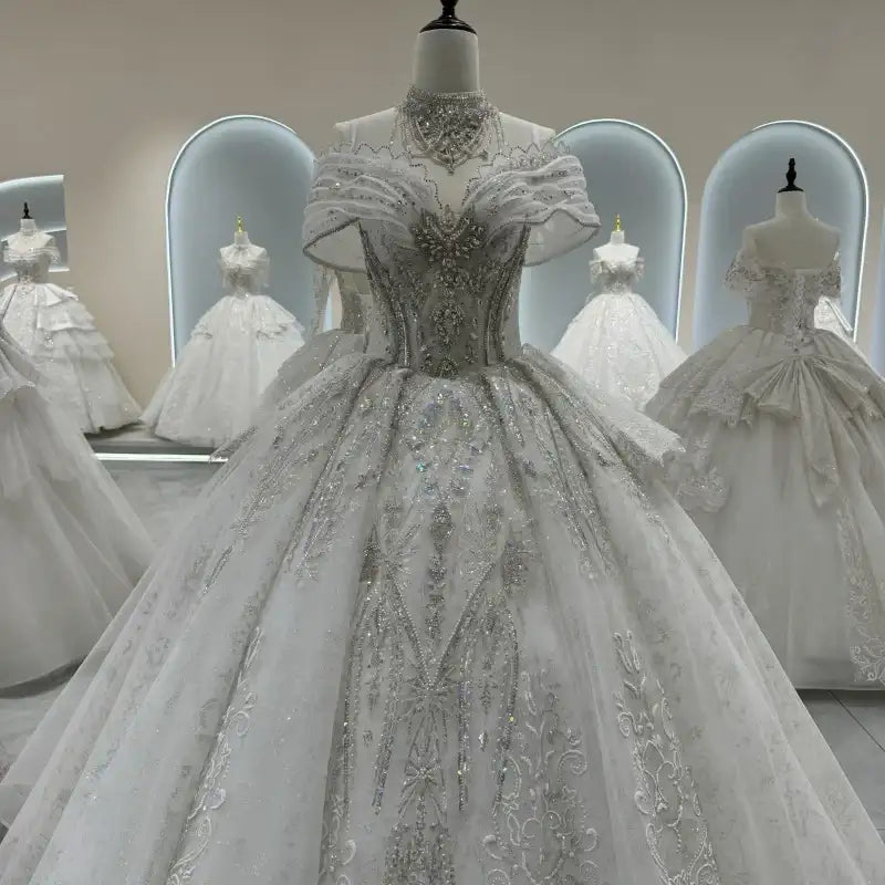 Customized Luxury Dubai Sweetheart Wedding Dresses