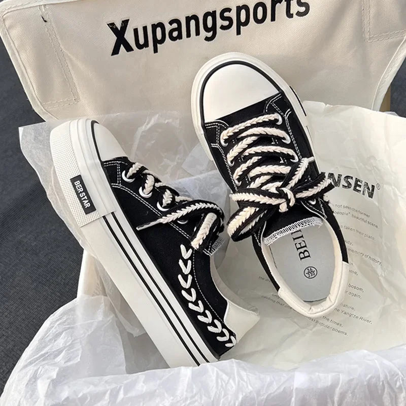 Women Canvas Skate Shoes Casual Flats Sneakers