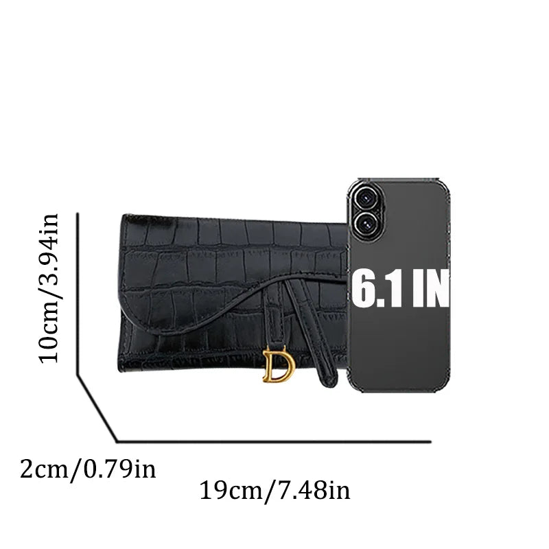 Women's Long Alligator Pattern Wallet