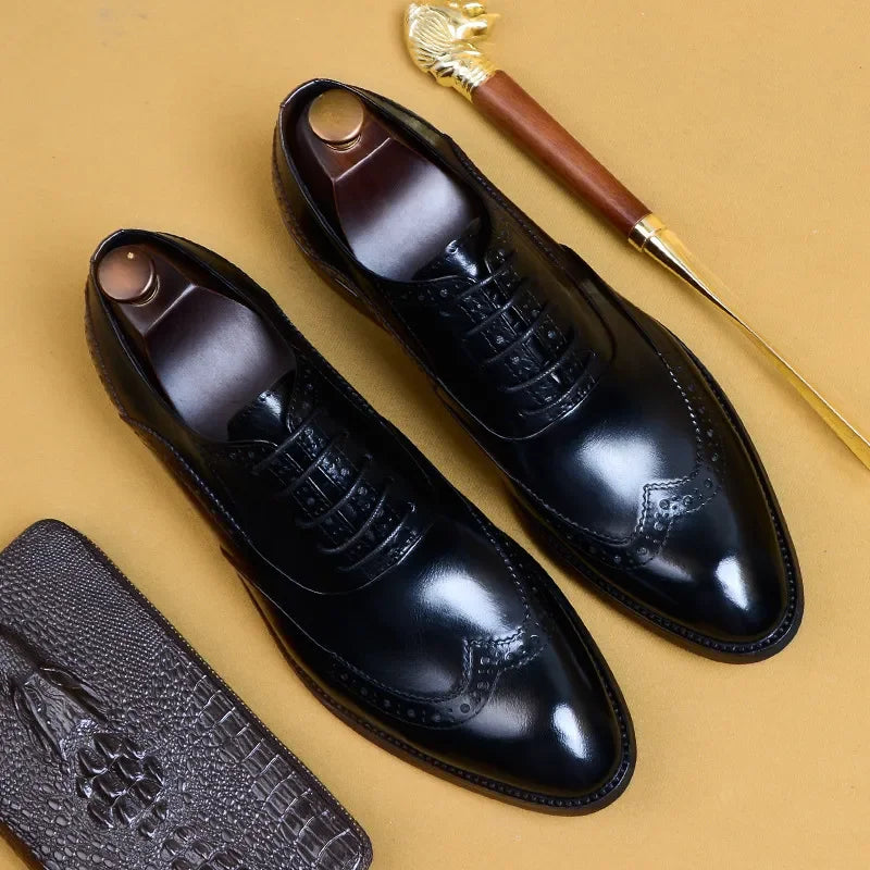 Classic Brogues Leather Shoes