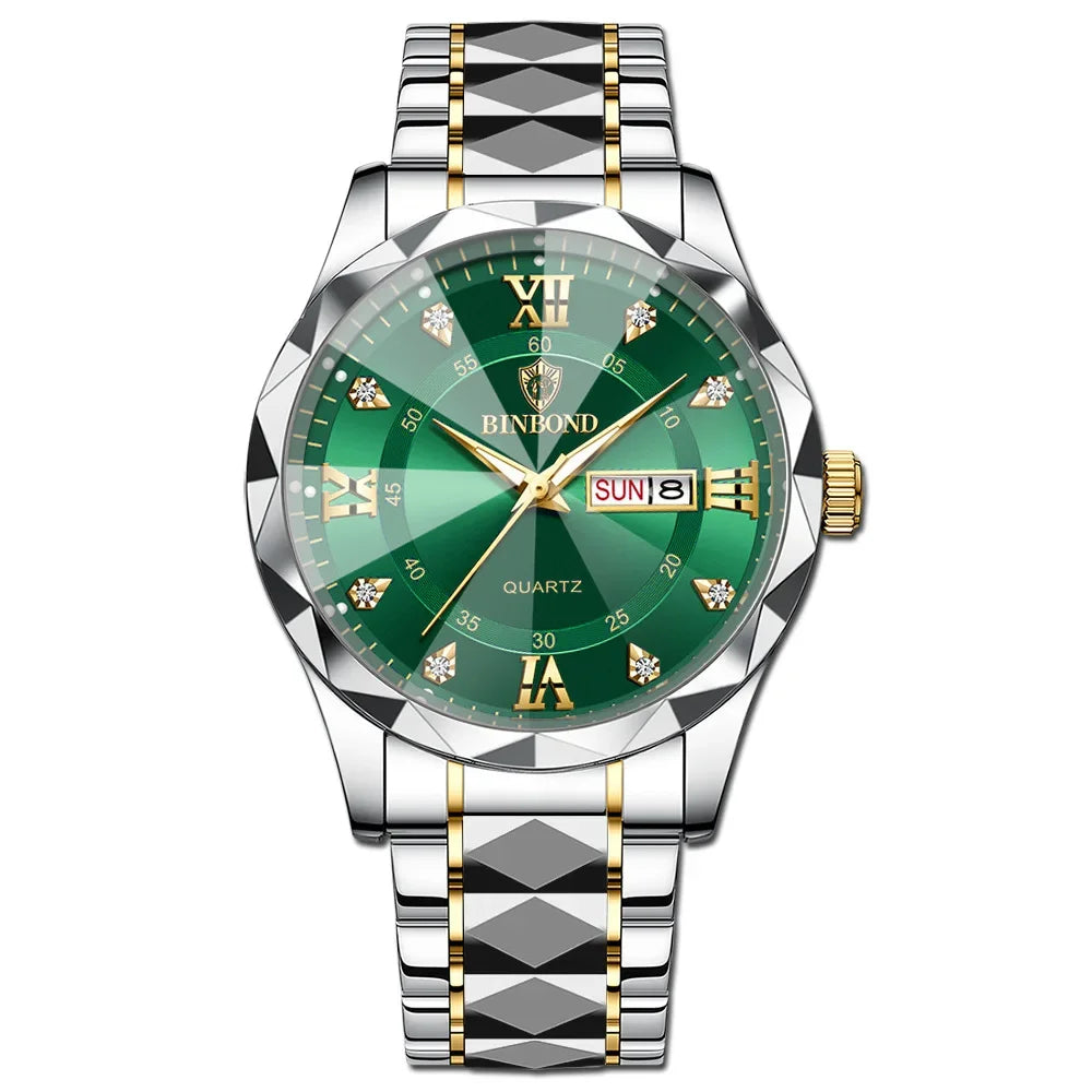 Men's Watch Waterproof Night Glow Double Calendar Watch