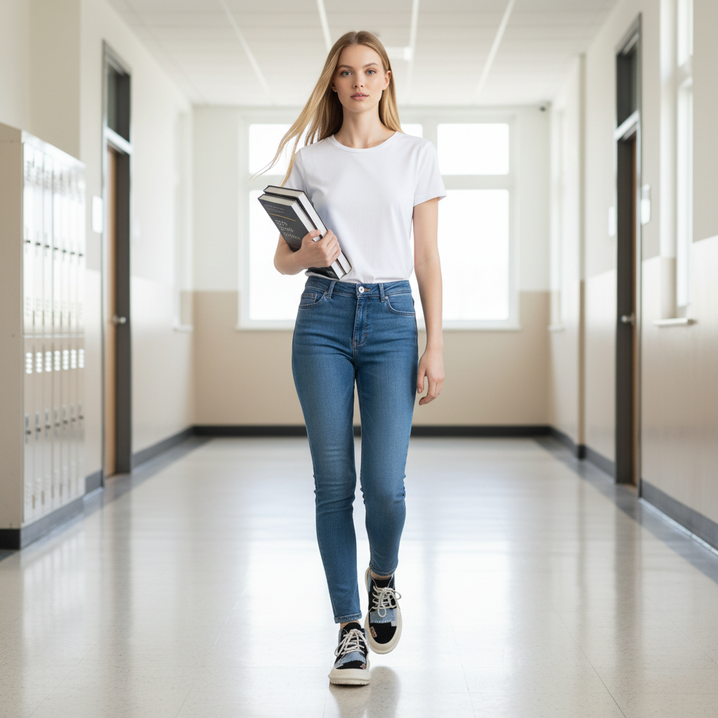 All-match White Shoes For Female Students