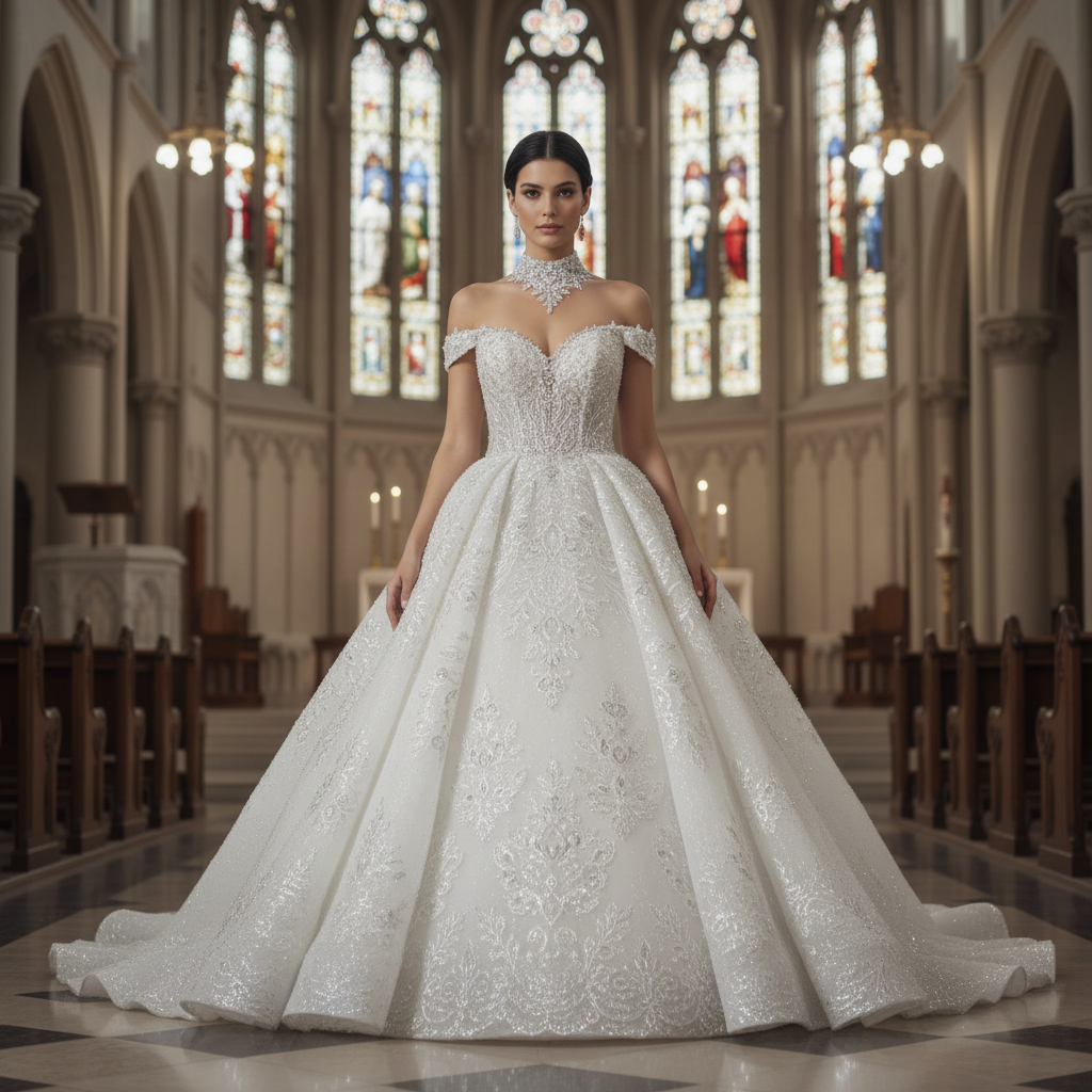 Customized Luxury Dubai Sweetheart Wedding Dresses