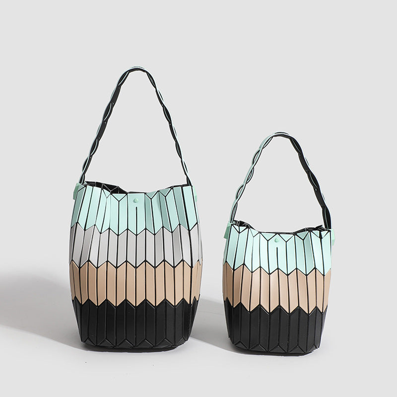 Rhombus Color Shoulder Bag